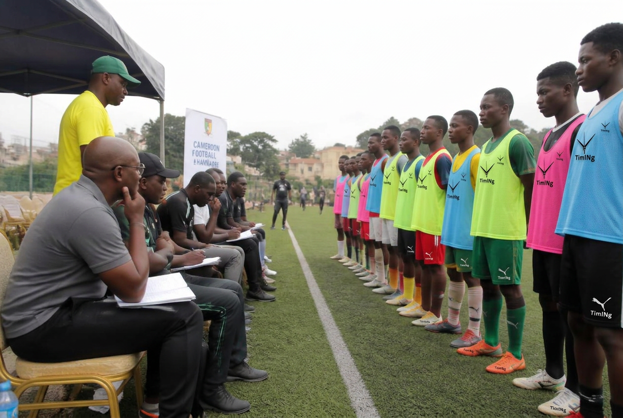 Détection de jeunes joueurs observée par des entraîneurs et recruteurs